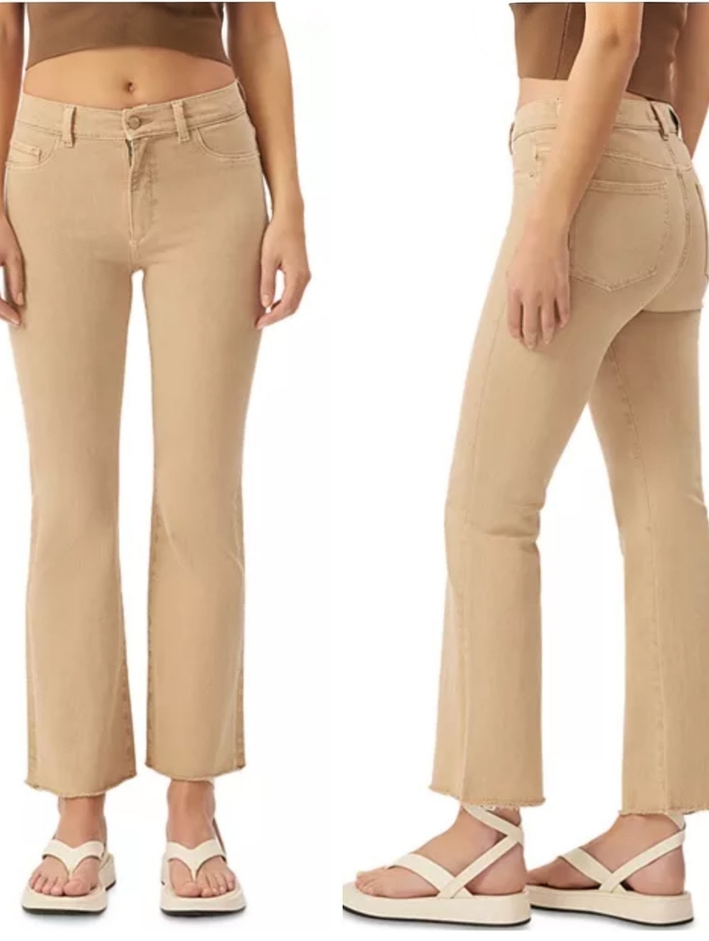 NWT DL1961 Bridget High Rise Instasculpt Bootcut Jeans Sand Women's 25 Bohemian